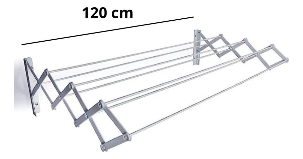 Varal Sanfonado Aluminio 120cm Mor - Thony Ferragem
