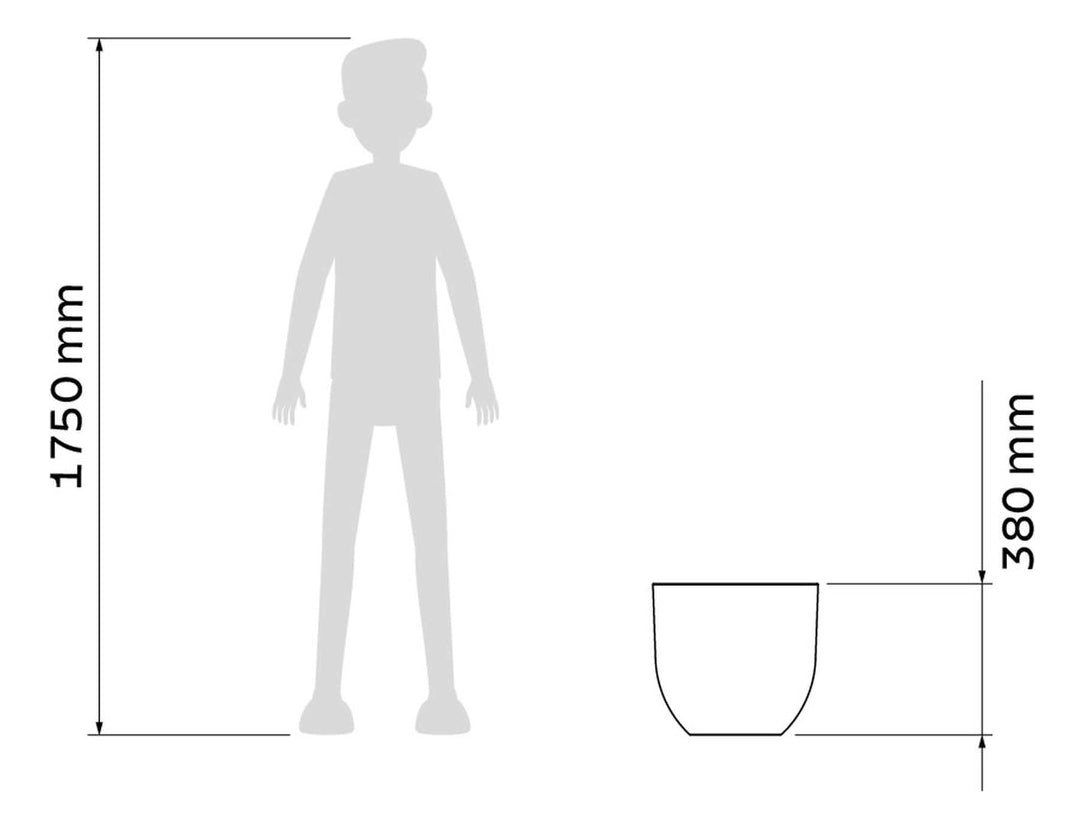 Vaso Laos 38cm Concreto Tramontina - Thony Ferragem