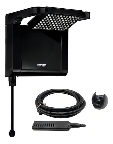 Chuveiro Elétrico De Parede Preto 7800w 220v Acqua Ultra Star Lorenzetti