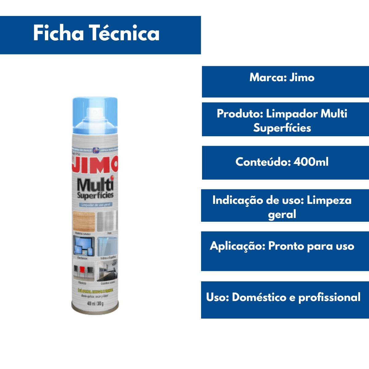 KIT 3 Multisuperficies 400ml Jimo