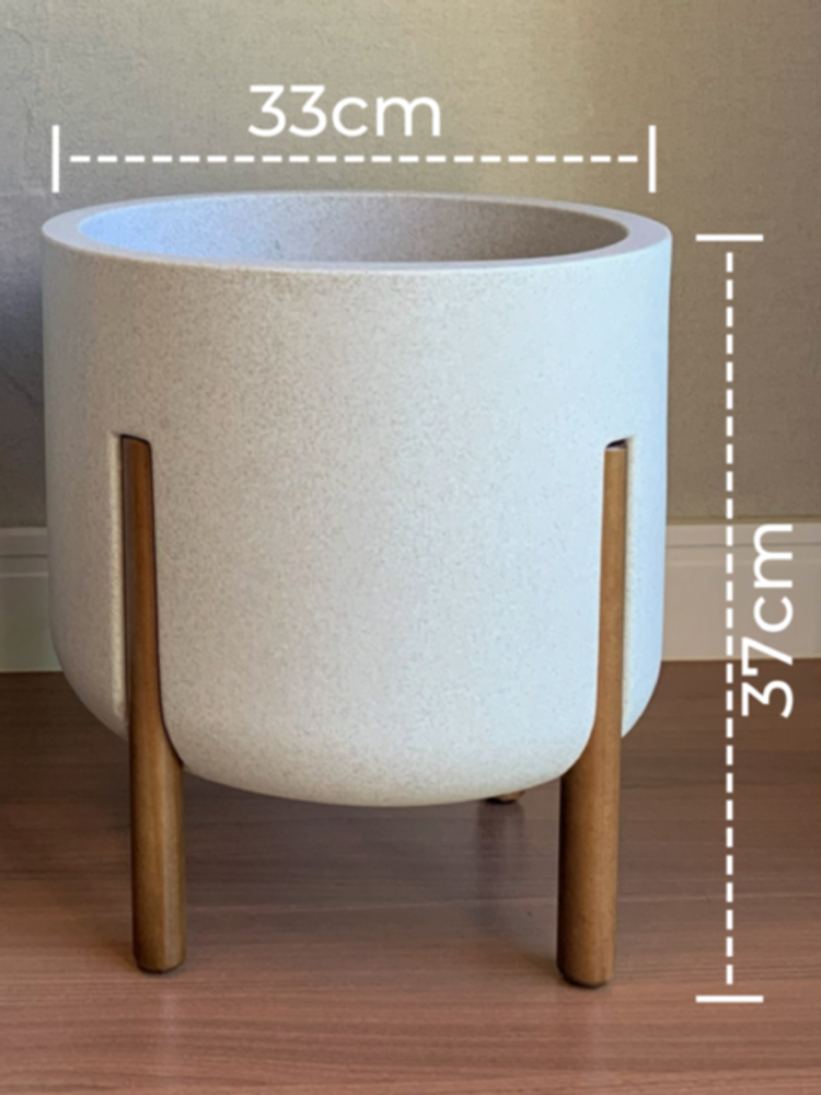 VASO CILÍNDRICO DECORE 33 CIMENTO QUEIMADO JAPI - Thony Ferragem