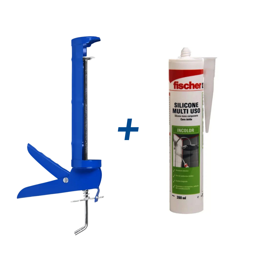 Kit Vedação Completa – Silicone + Aplicador Profissional
