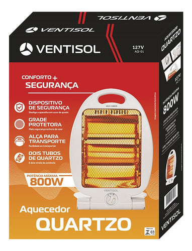 Aquecedor Domestico Quartzo Aq-02 800w Premium 127v Ventisol - Thony Ferragem