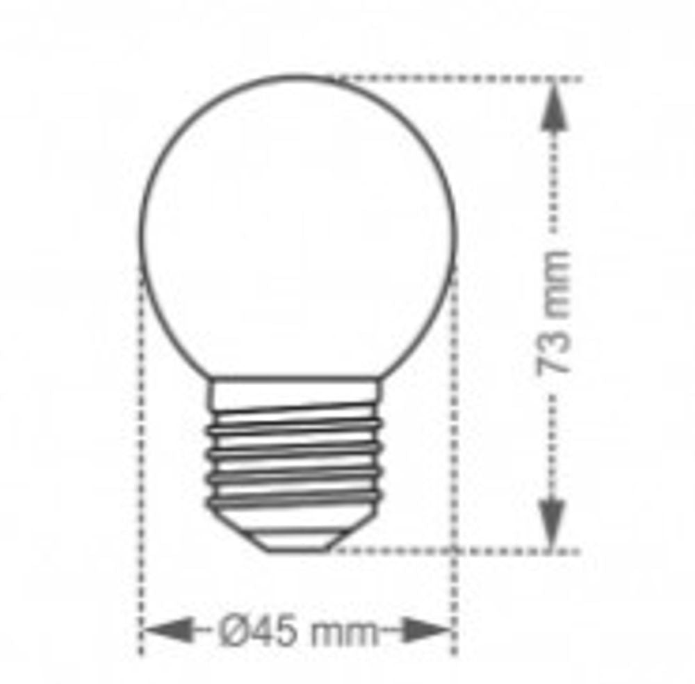 Lamp. Incandescente Bolinha Clara 15w 127v - Thony Ferragem