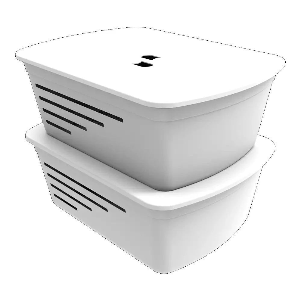 Cesto Organizador Medio C/Tampa Branco Soprano - Thony Ferragem