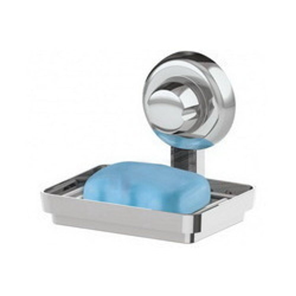 Saboneteira Plastico Cromado C/ Ventosa Future - Thony Ferragem