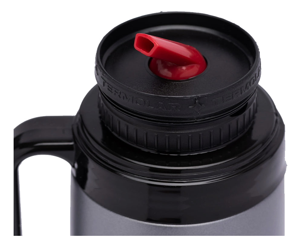 Garrafa Termica R-evolution Rolha Dupla Ação 1l Chumbo Termolar - Thony Ferragem