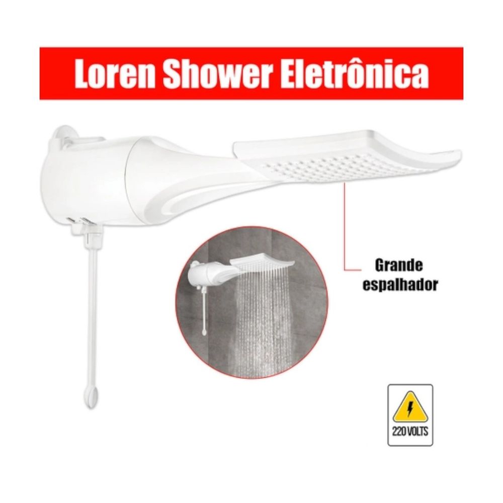 Ducha Eletrônica 5500W 127V Loren Shower Ultra Lorenzetti - Thony Ferragem
