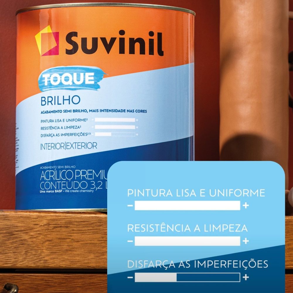 Toque Brilho Branco Neve 3,6L Suvinil - Thony Ferragem