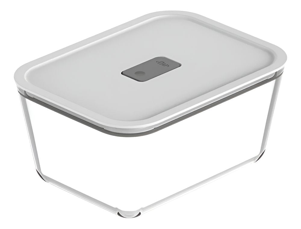 Pote de Vidro Hermético Fresh Lock 1,25L – Branco | OU - Thony Ferragem