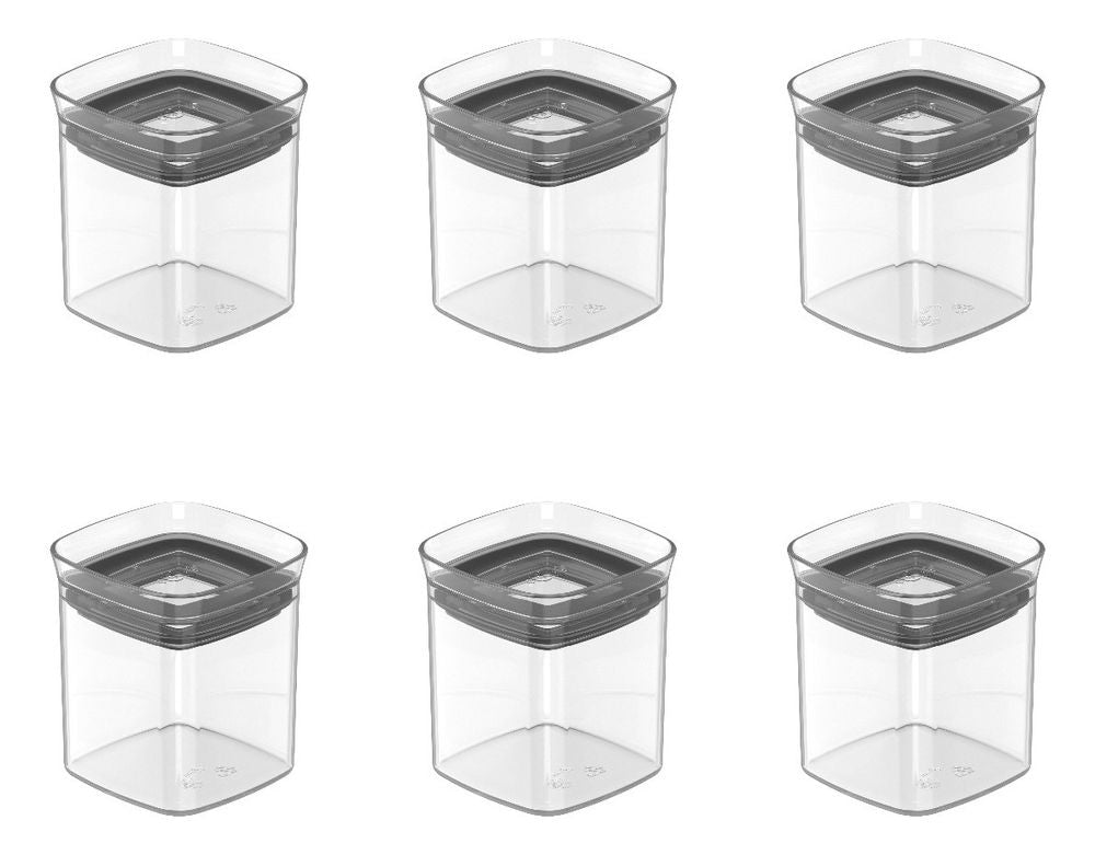 Conjunto 6 Potes Herméticos Para Temperos Condimentos 150ml OU - Thony Ferragem