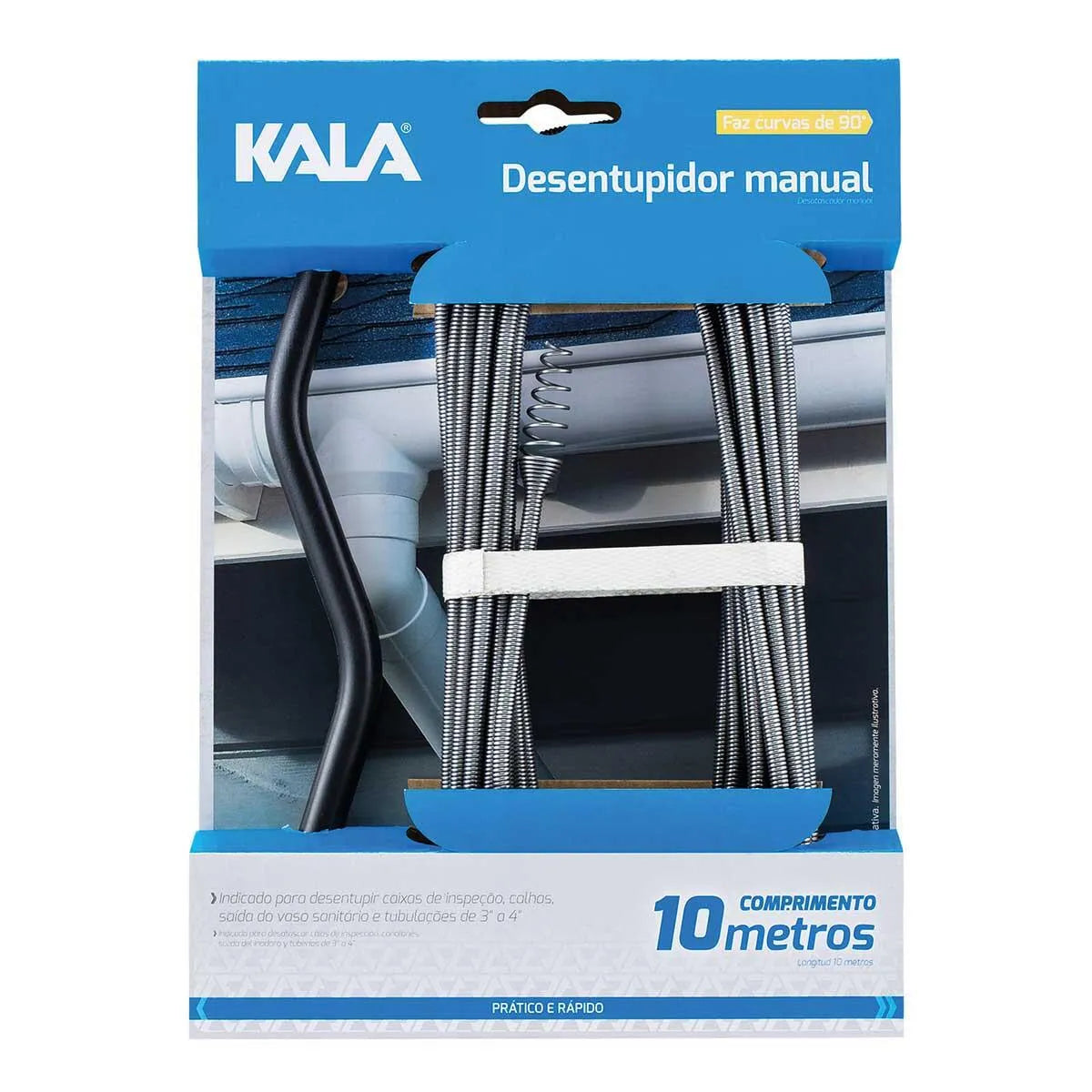 Desentupidor Manual 10 Metros Kala - Thony Ferragem