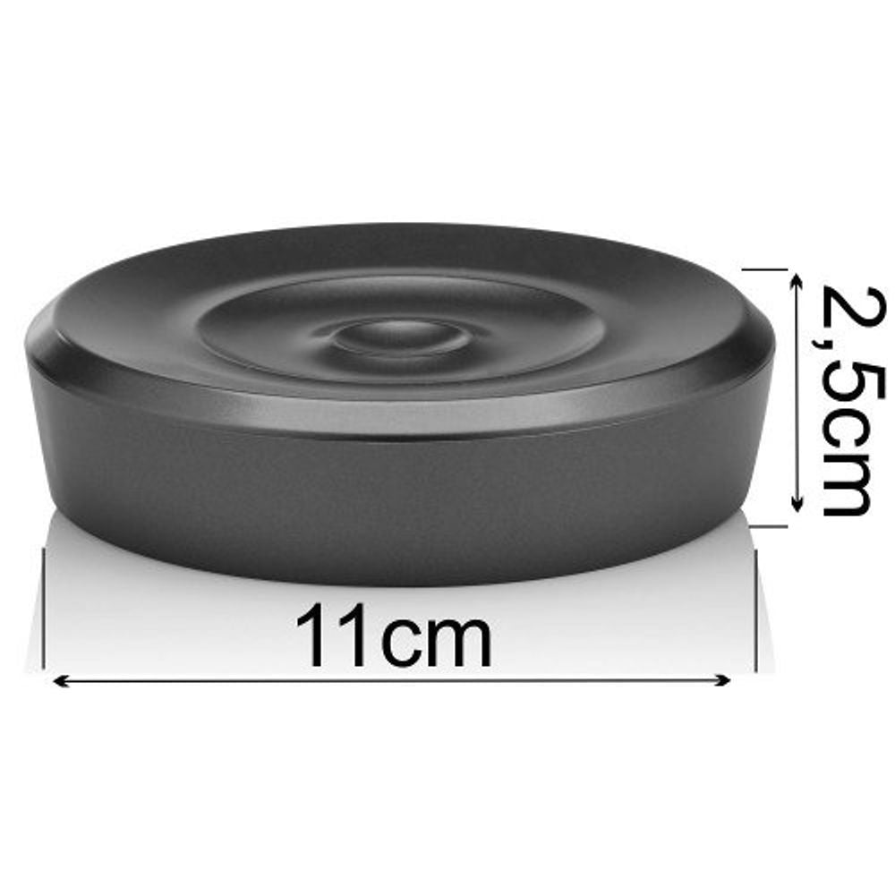 Saboneteira Belly Cromo Chumbo OU - Thony Ferragem