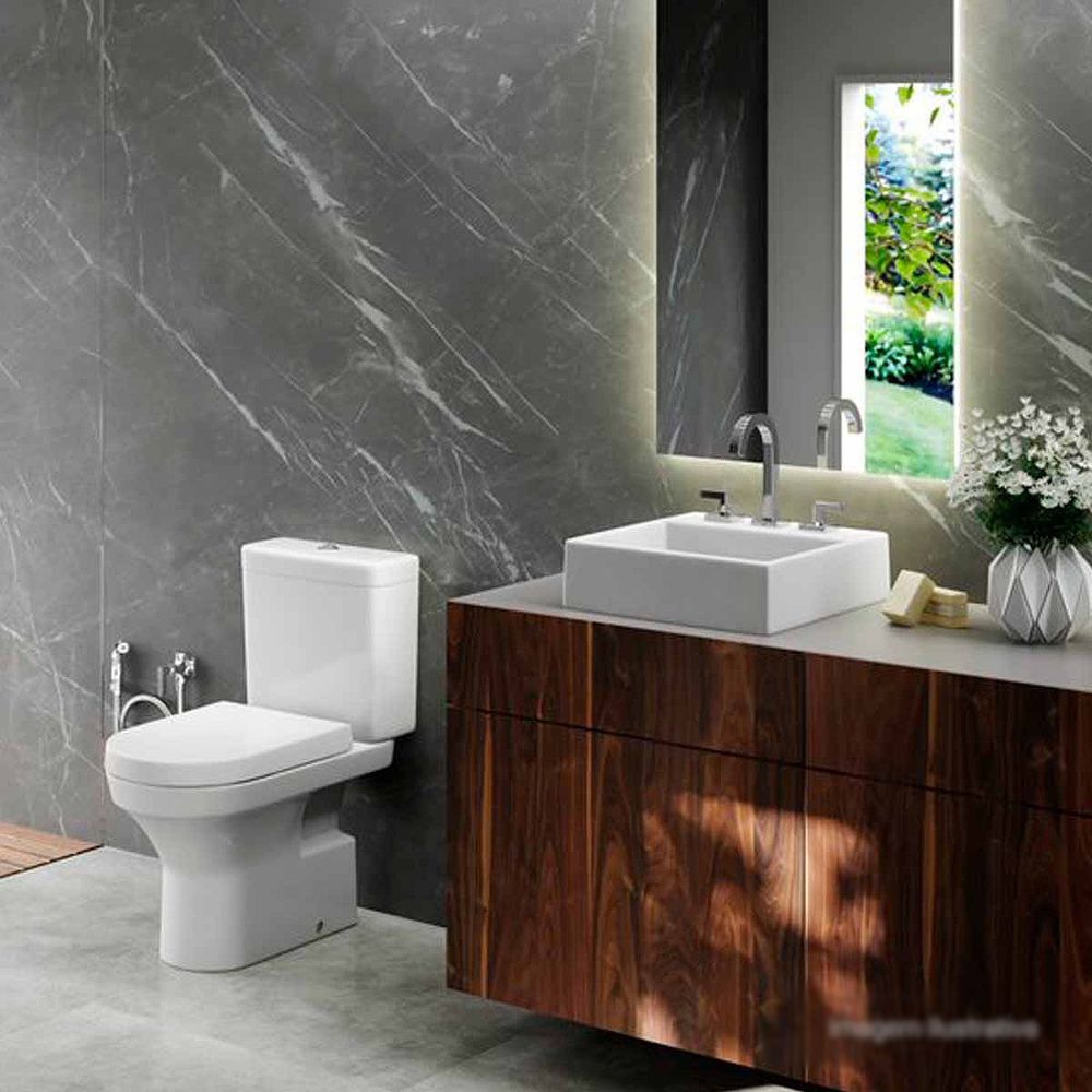 Cuba Sobrepor Quadrada 410mm Branco Gelo Deca - Thony Ferragem