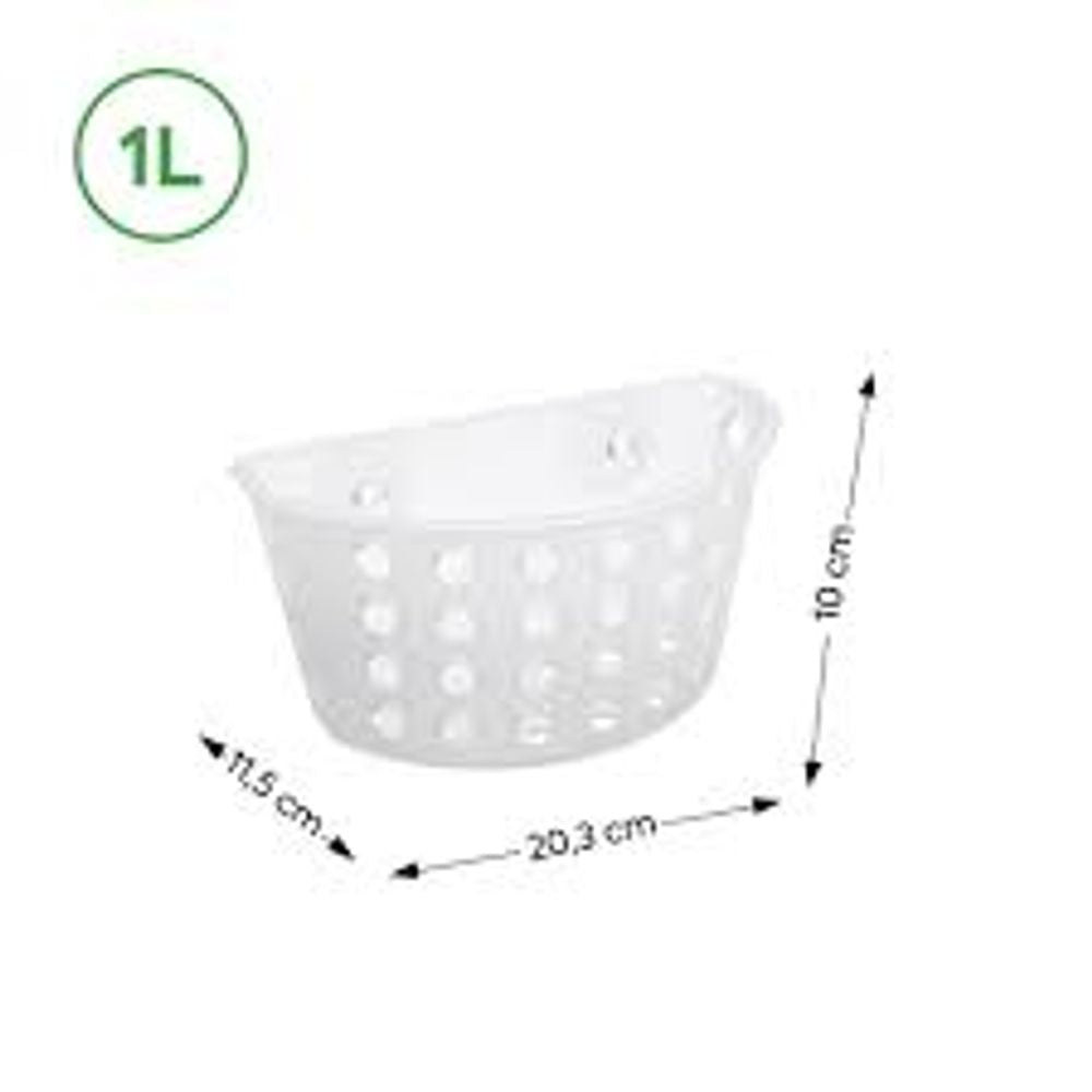 Cesto Organizador One com Ventosas Natural Coza - Thony Ferragem