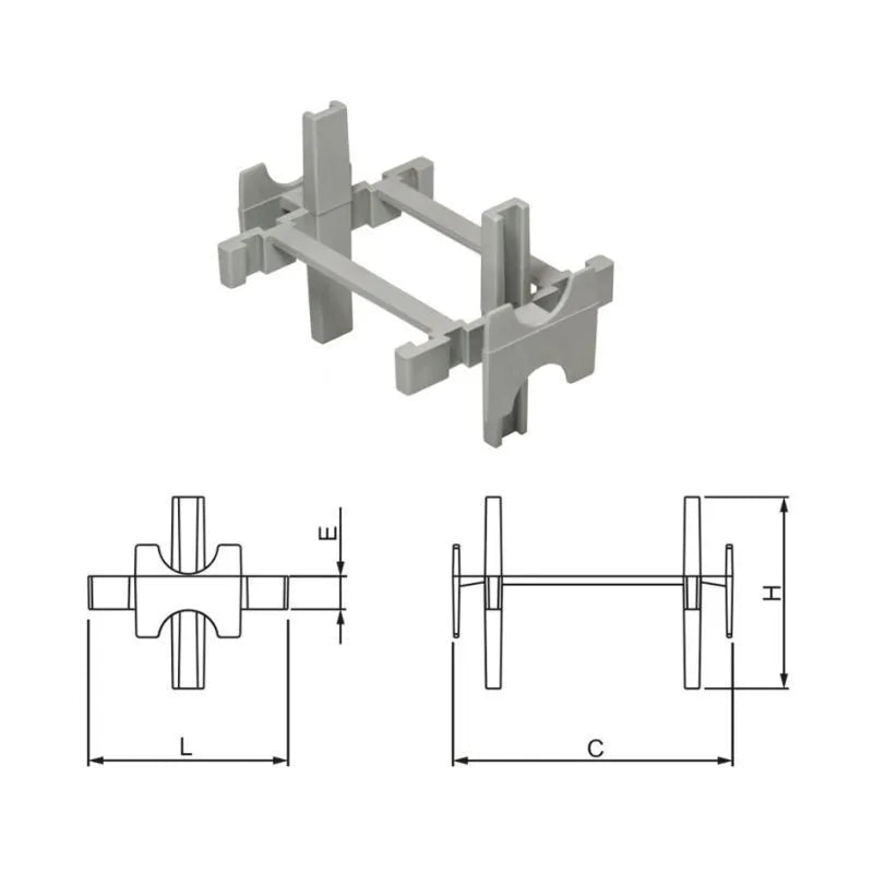 Espacador para Bloco De Vidro C/ 10 Cortag - Thony Ferragem