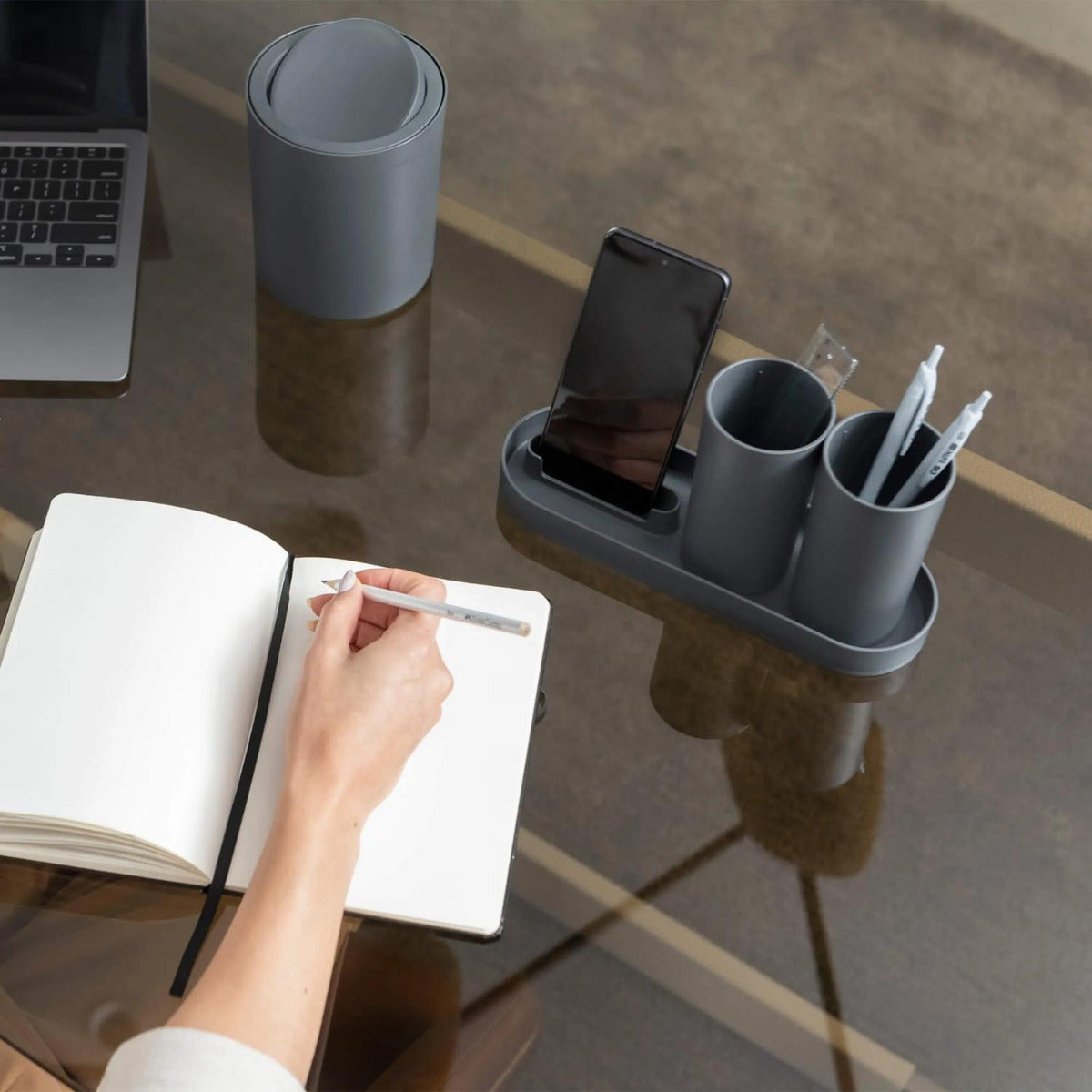 Porta Escova de Dente Light Gray Serene Coza - Thony Ferragem