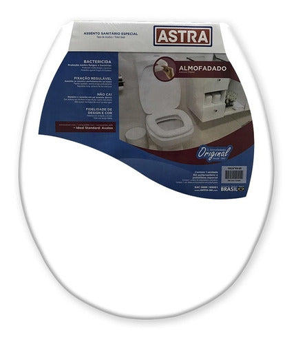 Assento Almofadado Avalon Branco Astra - Thony Ferragem