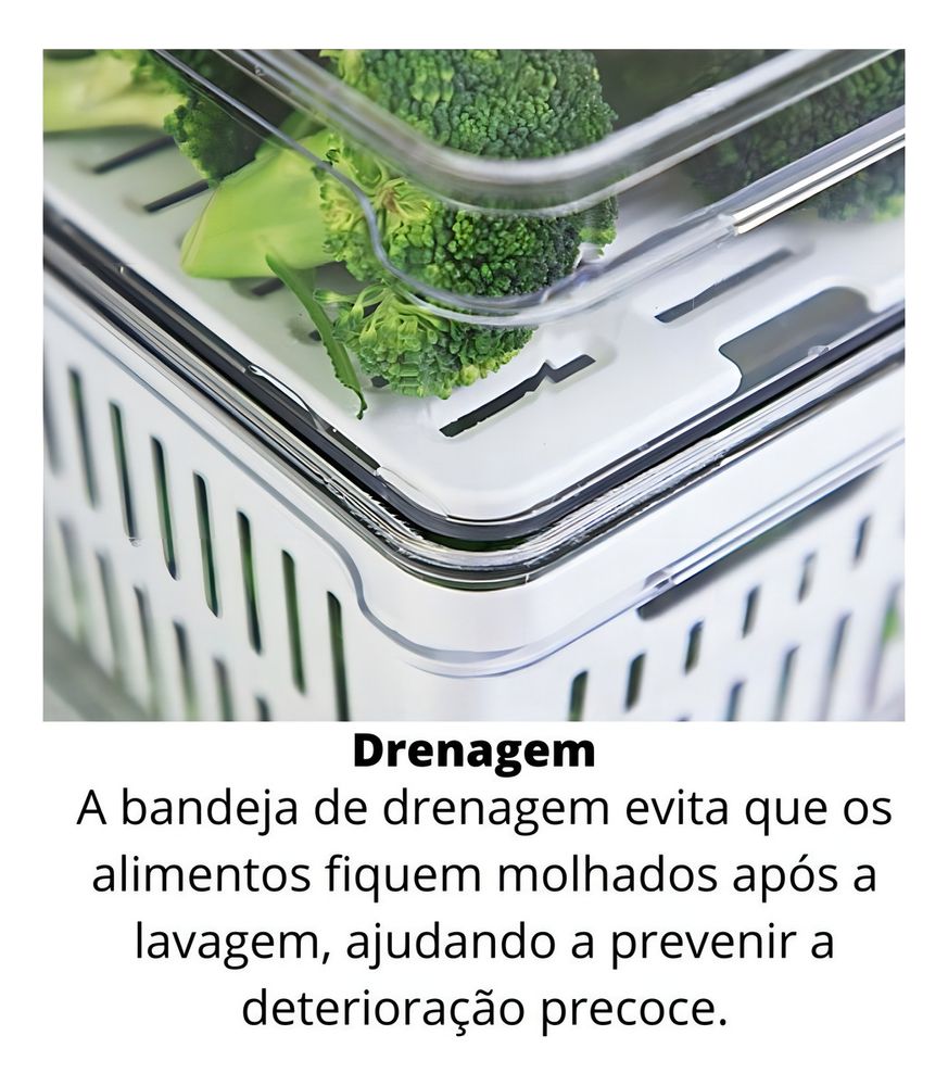 Organizador Clear Fresh 2,2l Natural OU - Thony Ferragem