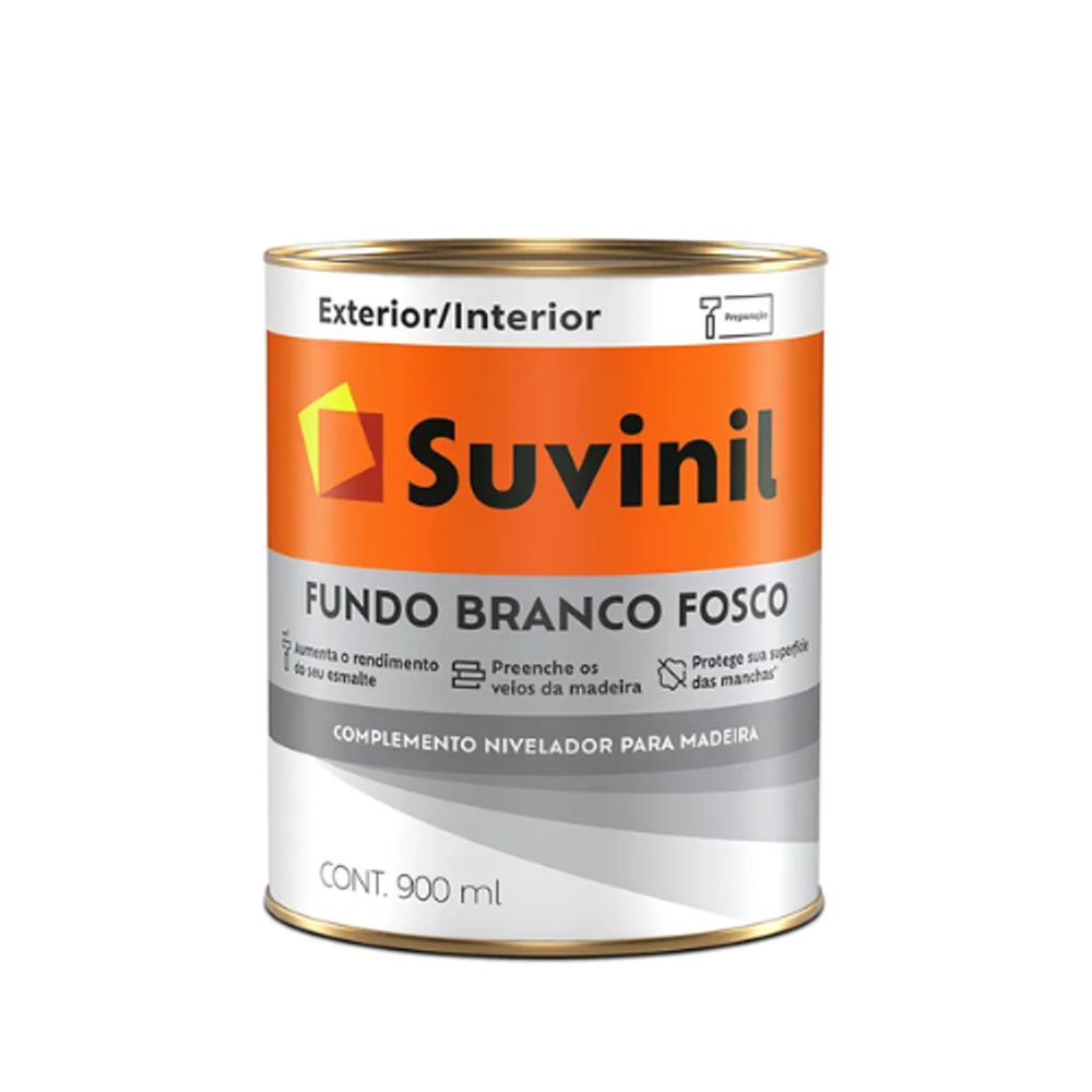 Fundo Branco Fosco Para Madeira 0.90l Suvinil - Thony Ferragem