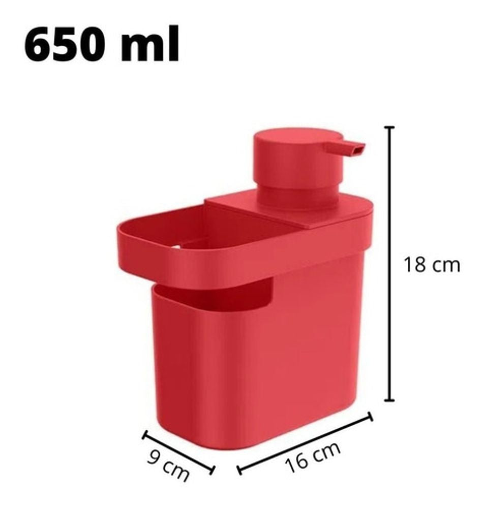 Dispenser para Detergente Trium 650ml Cores - Thony Ferragem
