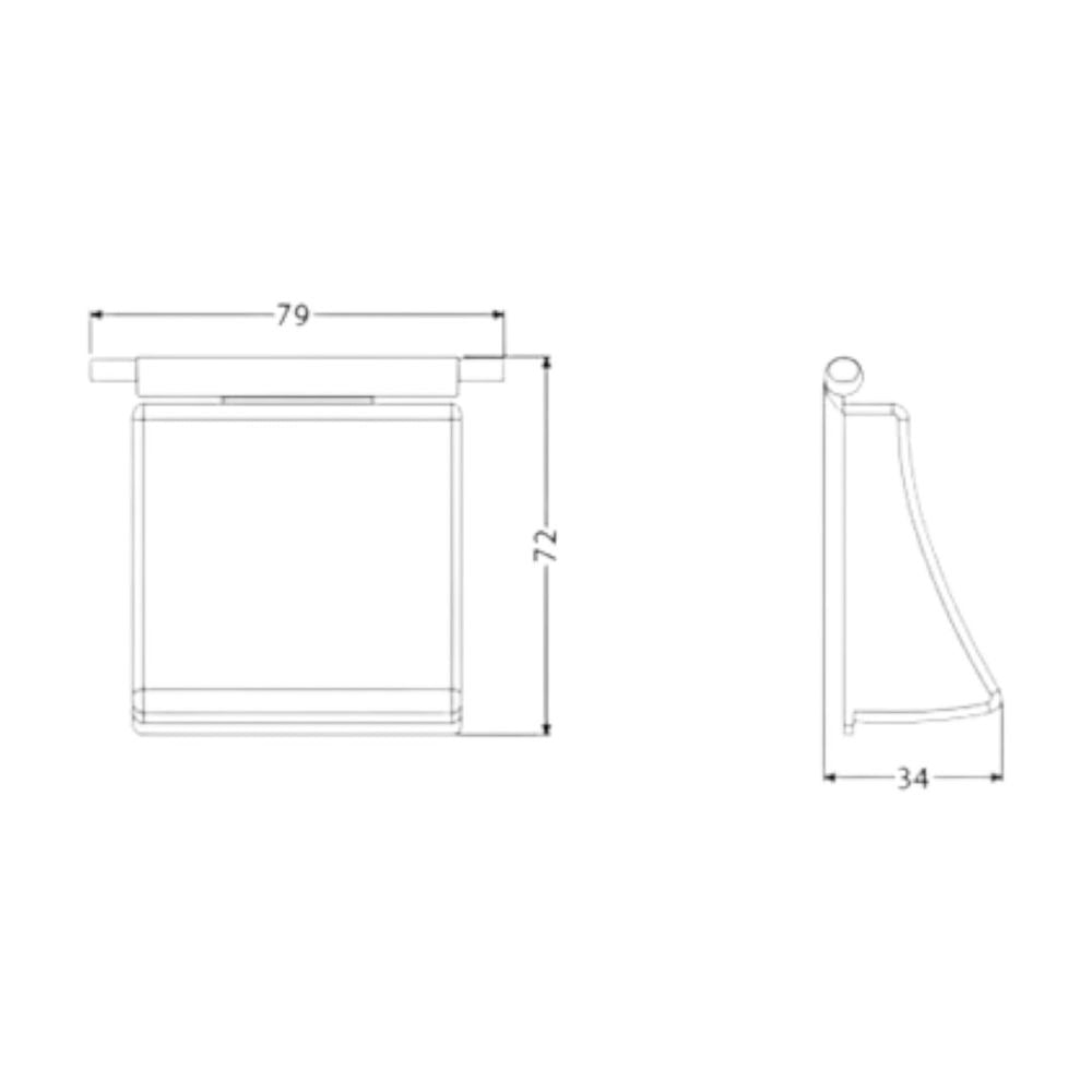Acabamento Tecla Cromado Docol - Thony Ferragem