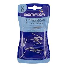 Cartela Prego Aço 1,60 X 20mm S/ Cabeça 20pc BemFixa