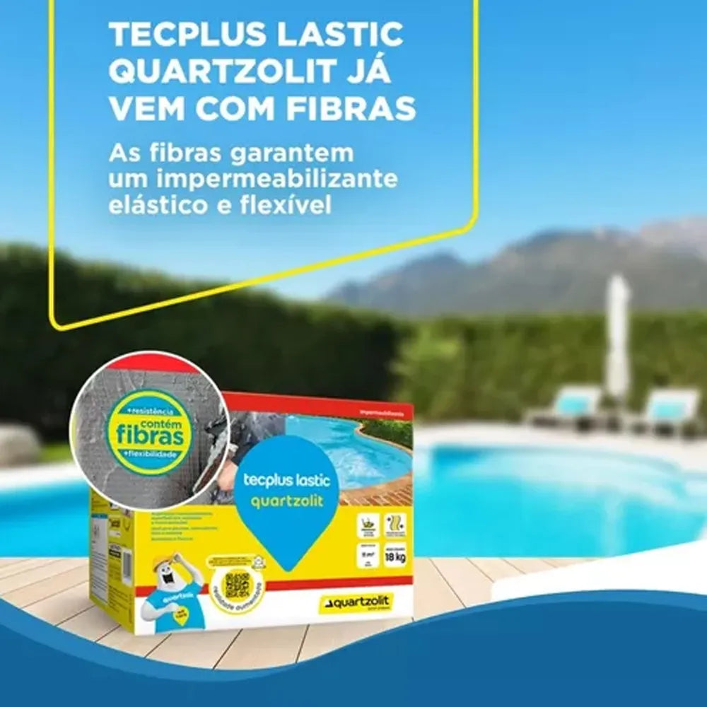 Impermeabilizante Tecplus Lastic 18kg Quartzolit - Thony Ferragem