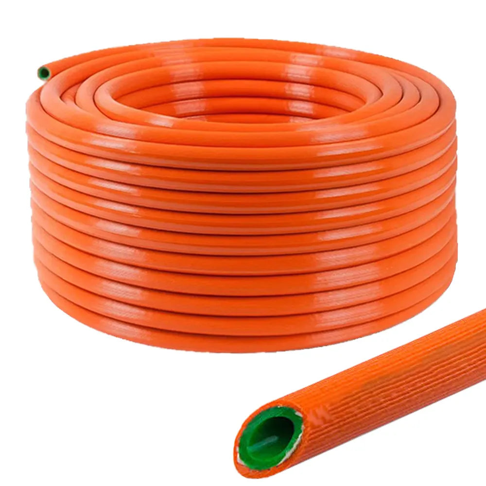 Mangueira Jardim Trançada Laranja 1/2 Reforçada Pabovi - Thony Ferragem