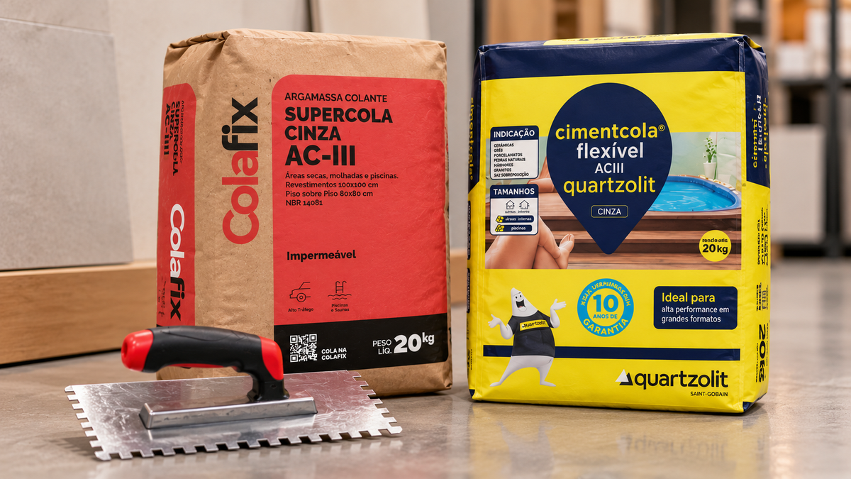 Argamassa AC-I, AC-II ou AC-III: qual usar e quantos sacos comprar