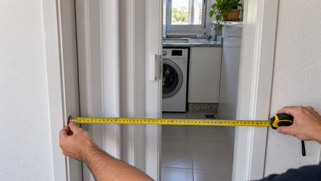 Porta sanfonada de PVC: como medir o vão, escolher o tamanho e instalar