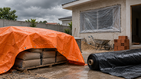 Lona plástica: preta, transparente ou laranja? Qual usar em obra, chuva e pintura