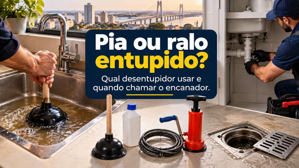 Pia ou ralo entupido: qual desentupidor usar e quando chamar o encanador
