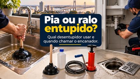 Pia ou ralo entupido: qual desentupidor usar e quando chamar o encanador