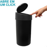 Lixeira Press 9L Click Preta Coza - Thony Ferragem