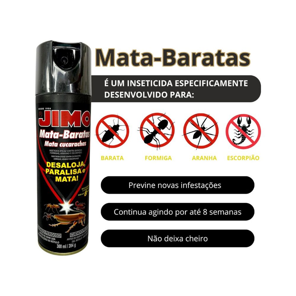 Mata Baratas Aerossol 300ml Jimo