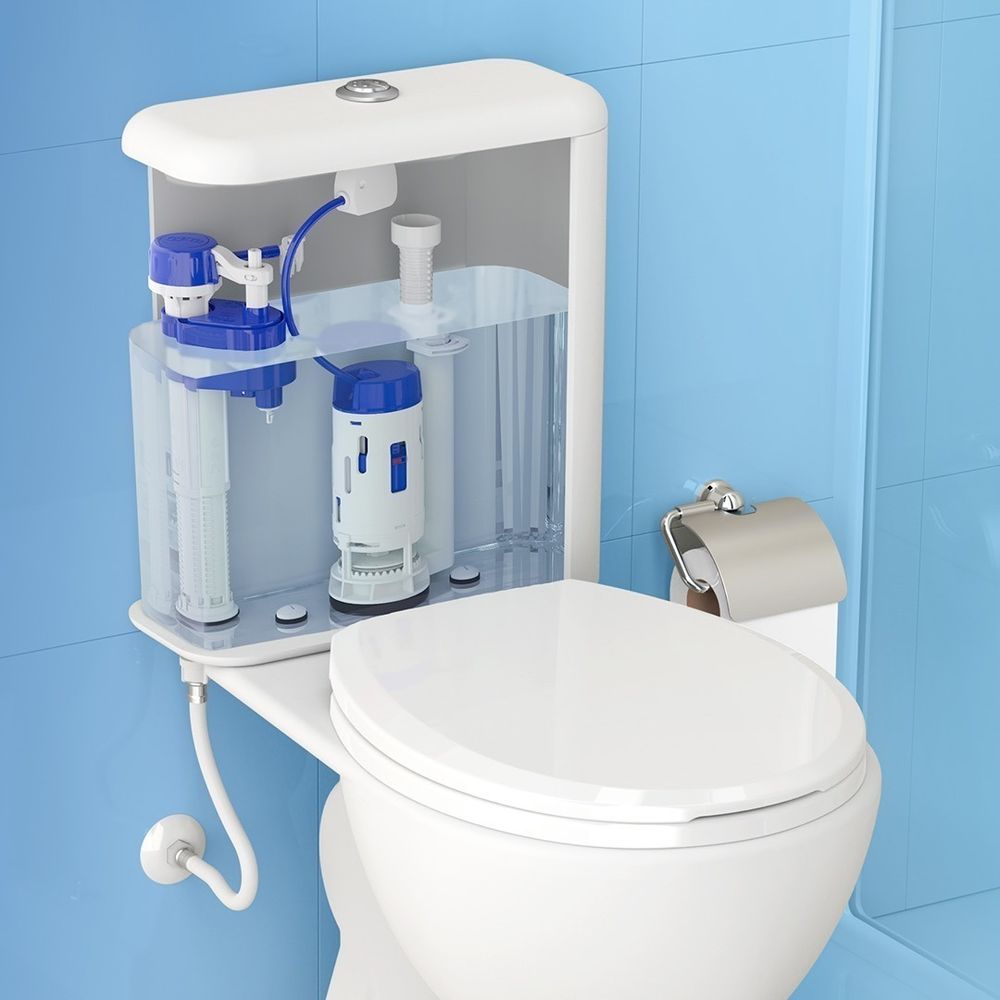 KIT CAIXA ACOPLADA COMPLETO DUAL FLUSH  CENSI - Thony Ferragem