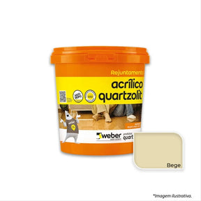 Rejunte Acrilico Bege 1kg Quartzolit - Thony Ferragem