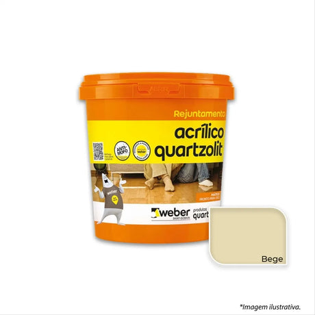 Rejunte Acrilico Bege 1kg Quartzolit - Thony Ferragem