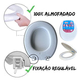 Assento Almofadado Oval Perfumado Branco Astra - Thony Ferragem