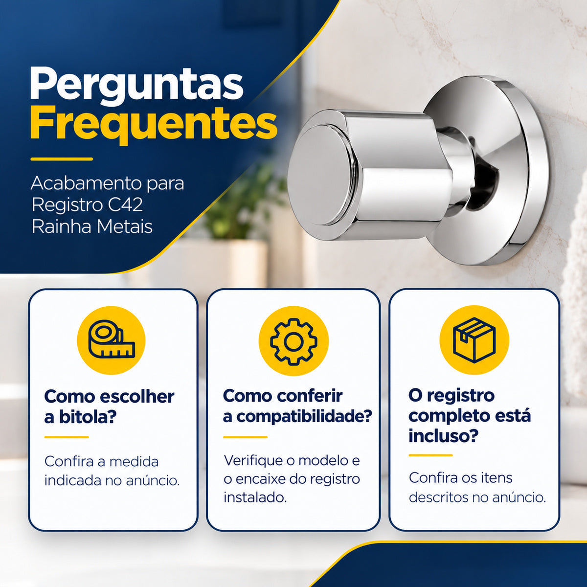 Acabamento c42 1416 e 1509 1/2 - 3/4 e 1 Rainha