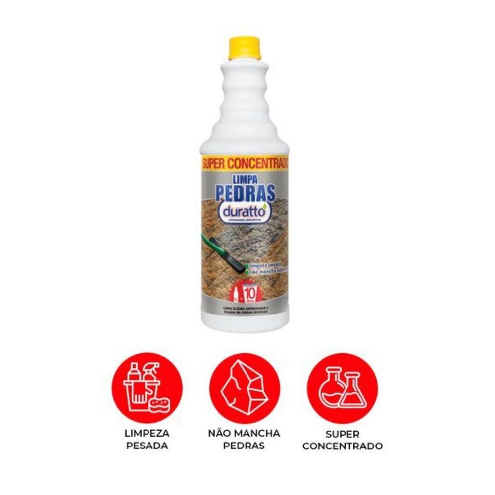 Limpador Limpa Pedras Super Concentrado 1 Litro - Duratto