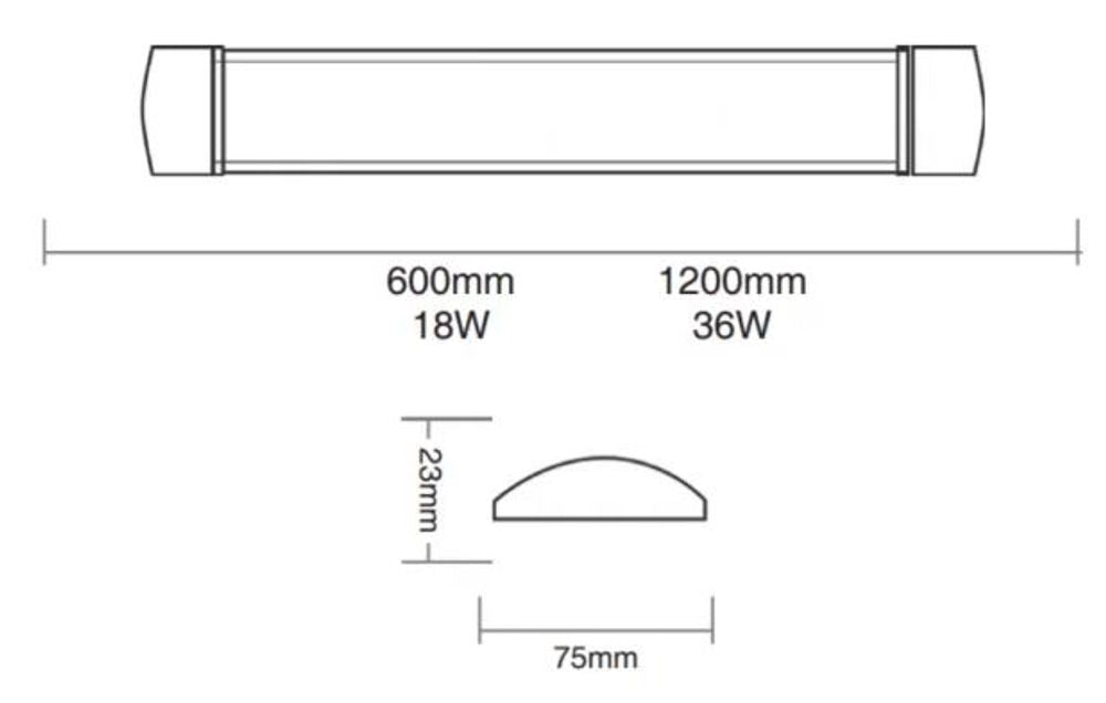 Luminaria Led Line 6500k 36w