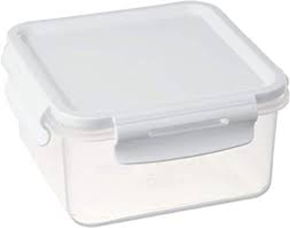 Pote Click Quadrado 800ml Branco OU - Thony Ferragem