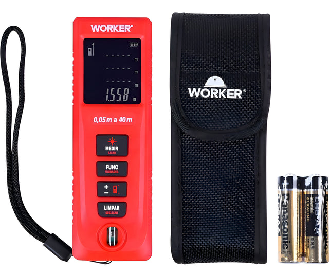 Medidor De Distancia Á Laser 40 Metros Worker - Thony Ferragem