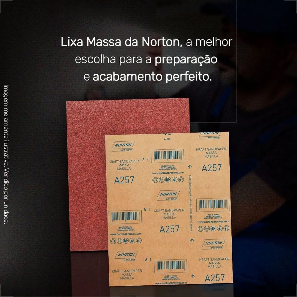 Lixa Massa Grao 100 - Thony Ferragem