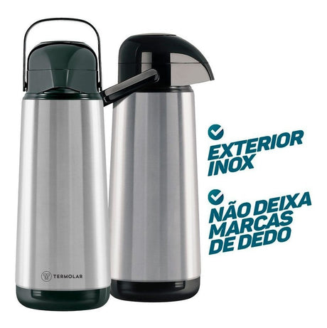 Garrafa Térmica Termolar Bomba De Pressão 1.8L - Thony Ferragem