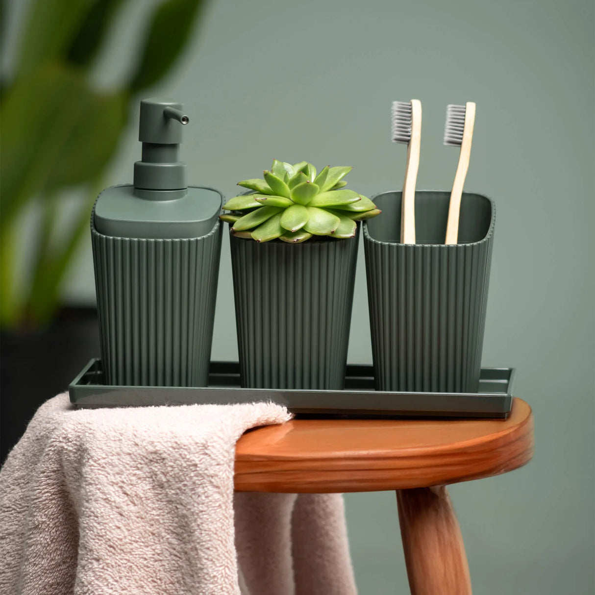 Porta Algodão Verde Amazon Coza - Thony Ferragem