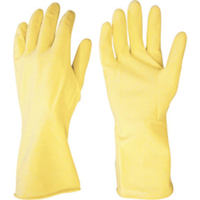 Luva Latex Pequena (P) Amarela C/ Forro Kala - Thony Ferragem