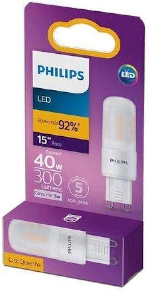 LAMPADA LED PHILIPS CAPSULA BIVOLT  1,6 3000K - Thony Ferragem